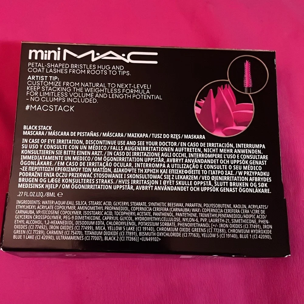 🆕 MAC Cosmetics Mini Macstack Mascara Mega Brush in Blackstack